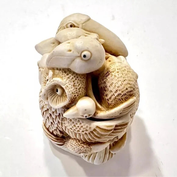 Harmony Kingdom Trinket Box Birds Teacher's Pet By Peter Calvesbert retired 1994 - Picture 9 of 16